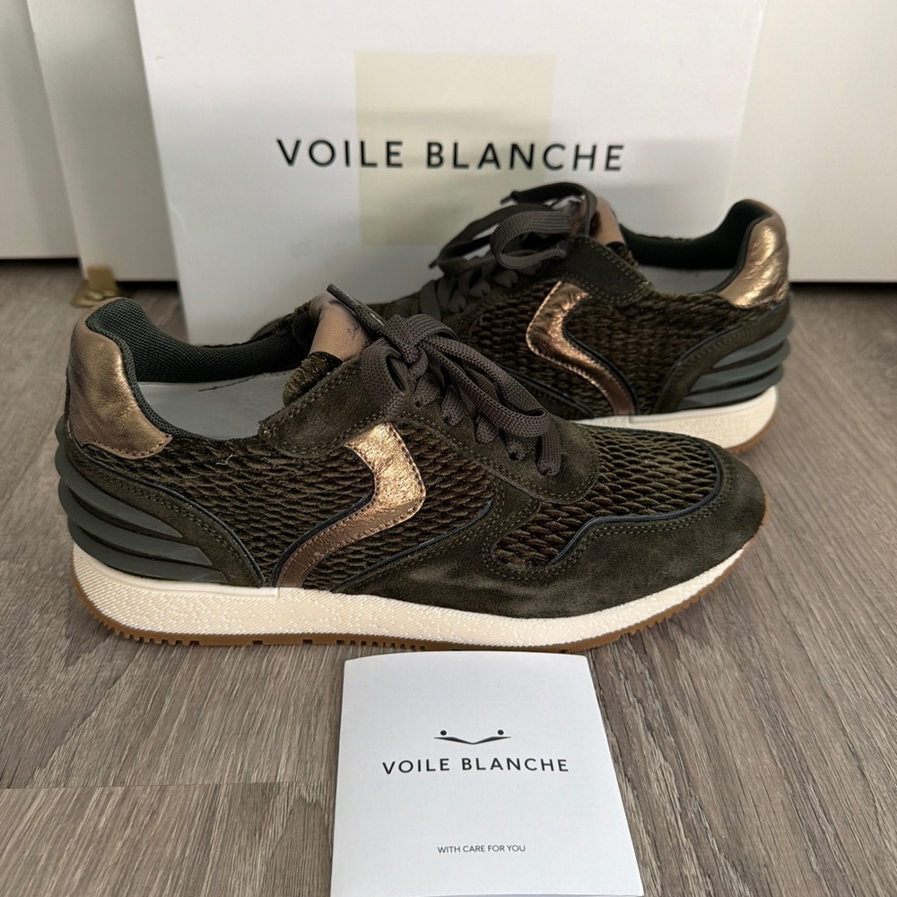NEW VOILE BLANCHE Juliette Power Snake Sneakers Size 39 $325